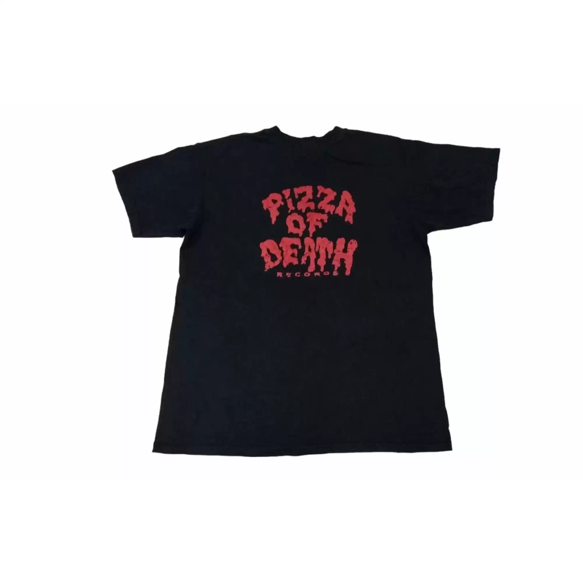 Vintage Pizza of Death Japanese Record Black Large T Shirt