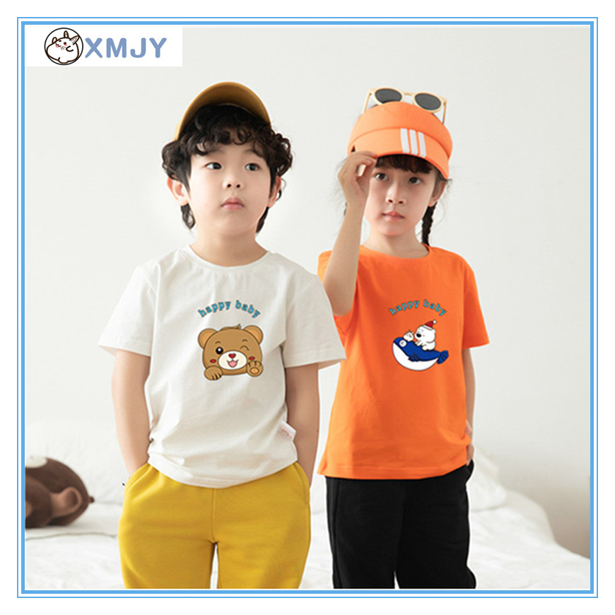 XMJY！夏季新款儿童纯棉短袖T恤