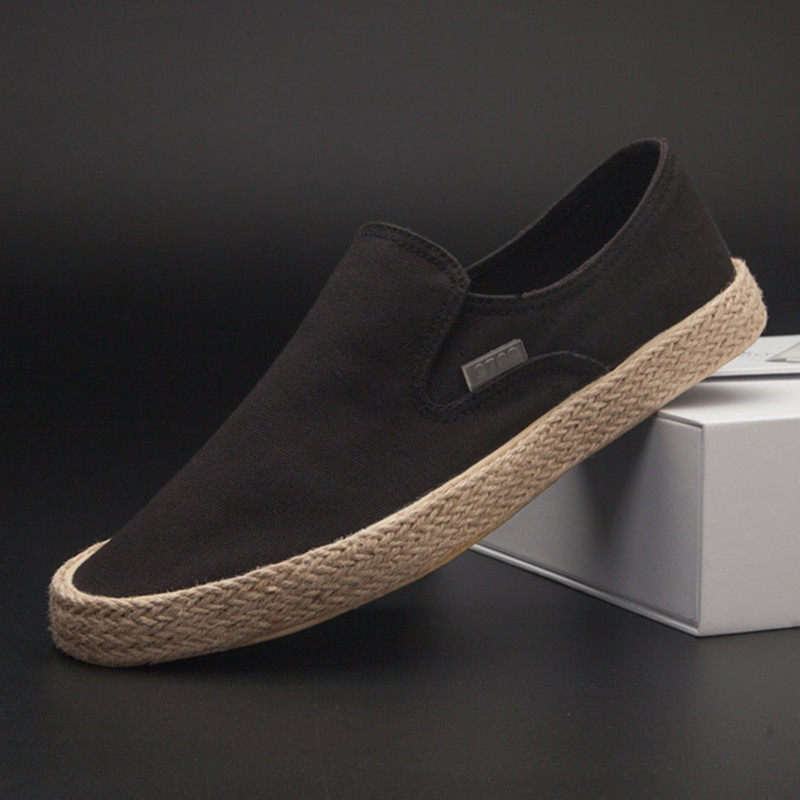 Old Beijing Cloth Shoes Men's Han Version Trendy Men's Shoes Summer Breathable New Men's Foot Pedal Sloth Casual Sails Shoes Cloth Shoes