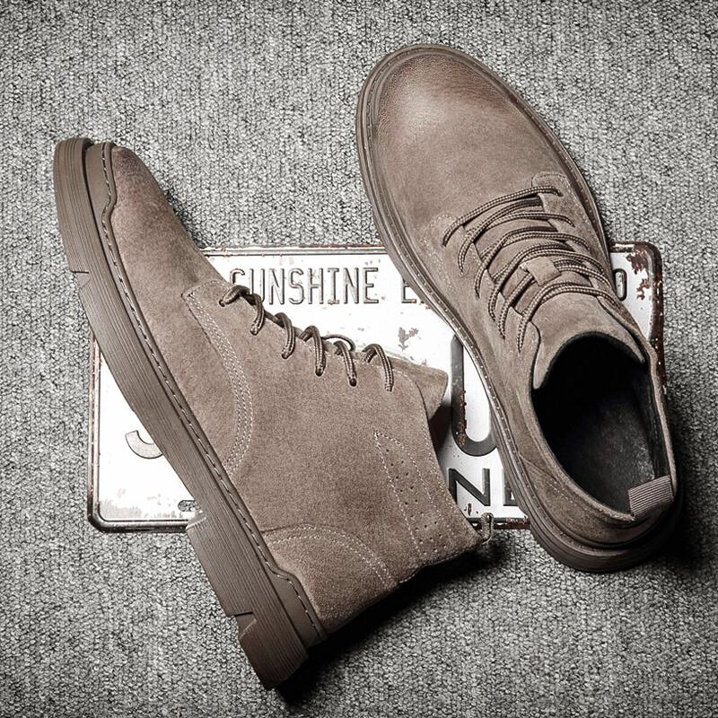 Martin Boots Gao Gao Spring Breakfast Warm Trend Help Boots Leisure Leather British Wind Men Boots