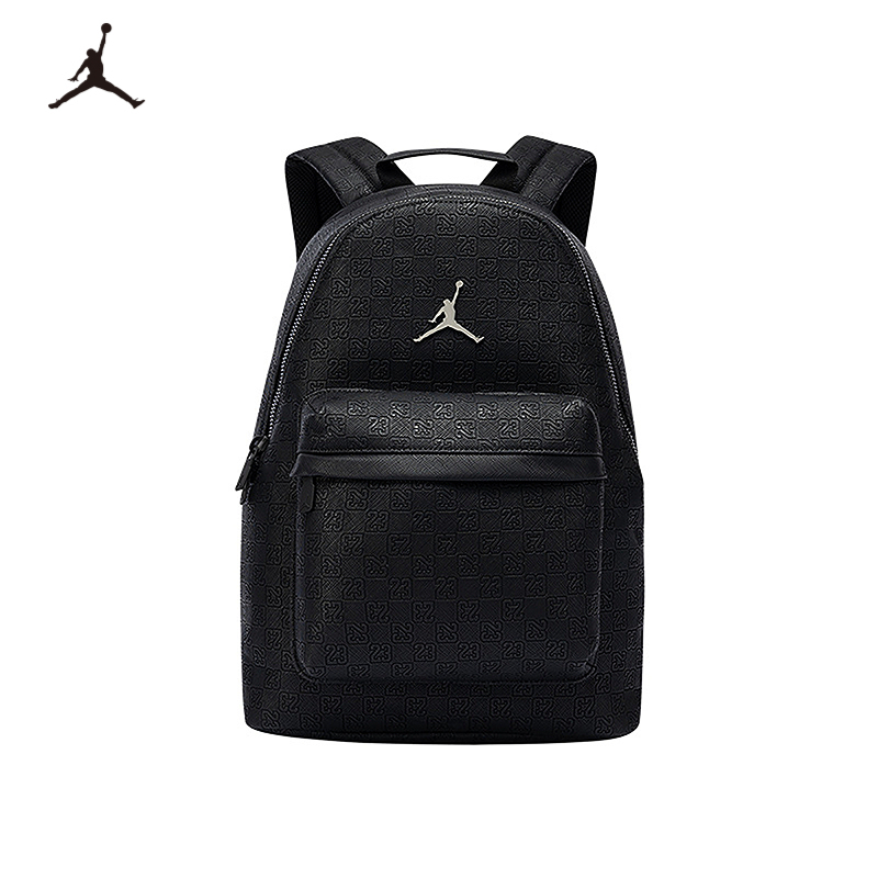 Jordan Nike Aj Couple Backpack Large Capacity Presbyopic Series Pu Backpack Men and Women Casual Bag Backpack
