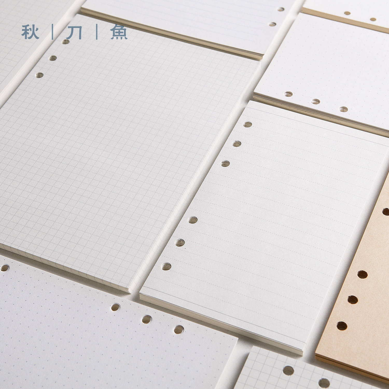 Autumn knife Fish Handbooks This loose sheet This core A5A6 loose-leaf can replace this core handmade cow leather notepad travel notebook day remember this handbill This six-hole inner core loose-leaf paper