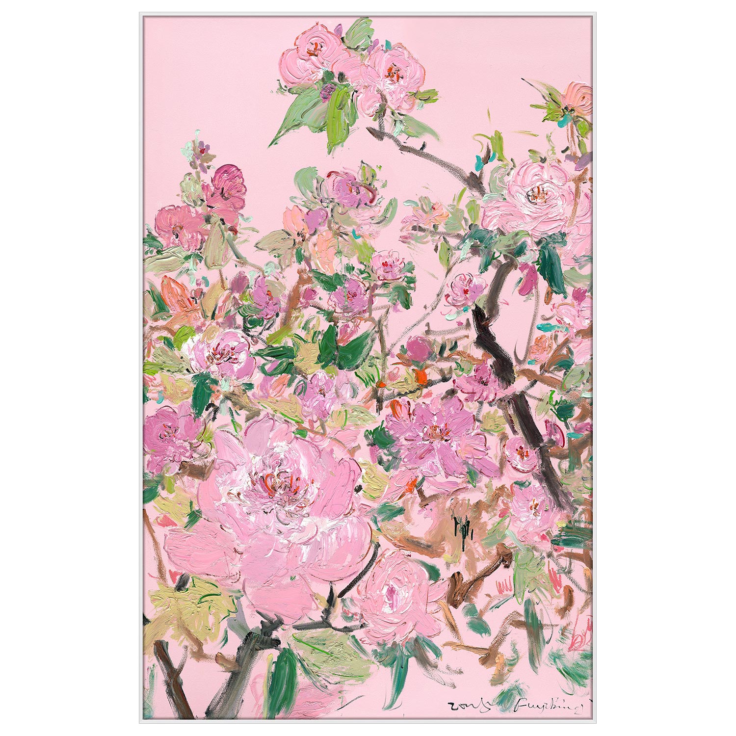 金枝玉叶付毅兵限量签名版画:客厅、餐厅、玄关的艺术新宠!-油画-淘宝百科网