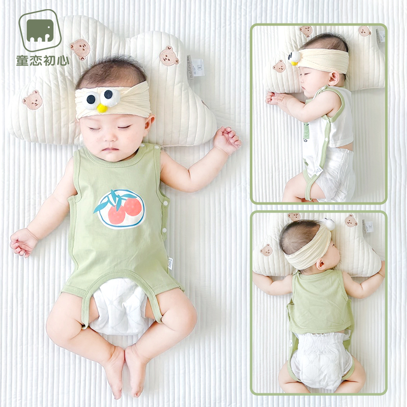 Baby Bellyband Protects the Tummy from Catching a Cold, Summer Thin Style, Pure Cotton, Newborn Infant Half-Back Vest for Summer