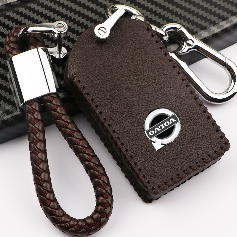 Volvo key set 2122 xc60S90xc90xc40v90S60 leather key set buckle shell men and women