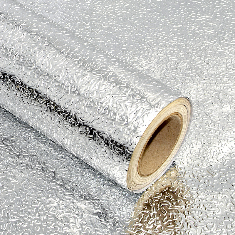 Kitchen oil-proof sticker self-adhesive waterproof moisture-proof wall sticker countertop hearth overall cabinet wallpaper fireproof and high temperature resistant tin foil