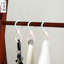 Japan Imports S Type Hook Can 360 Degree Rotation Creative fashion Multi-purpose Double Head s Hook No Punch Hook