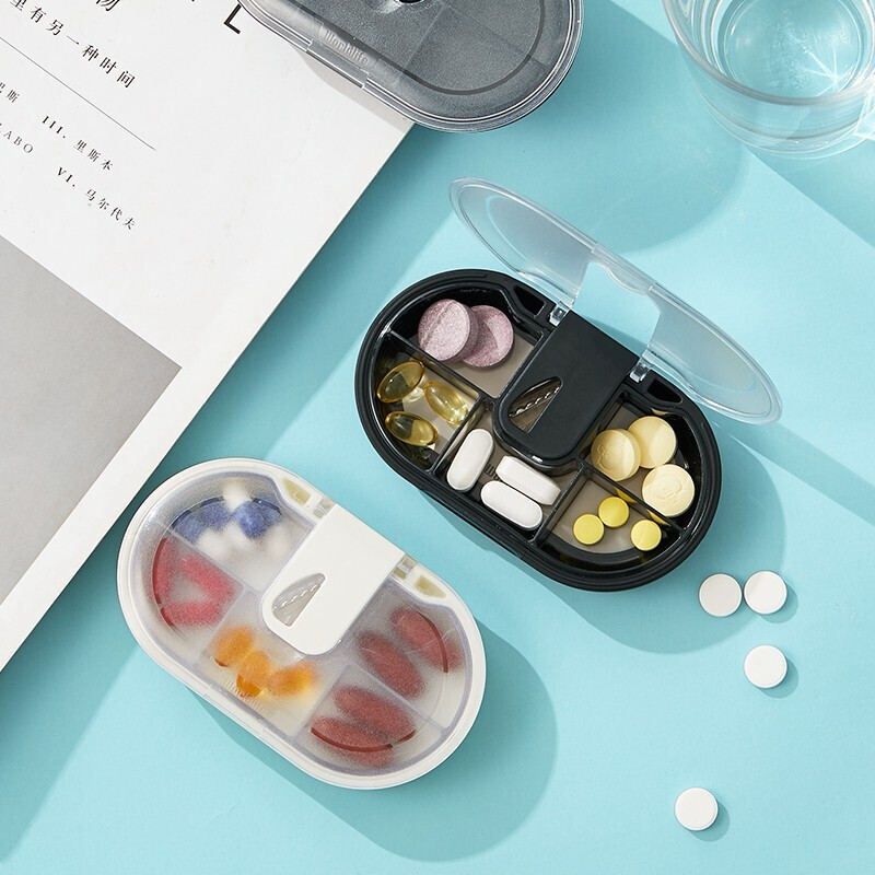 Japan Chester Medicine Portable Small Medicine Box Children Seniors Travel Classified Medicine Containing Boxes Carry-on Mini Medicine Boxes