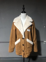 F540 Chest 95 Length 66 Shoulder 39 Sleeve Length 61 Fur One-piece Jacket