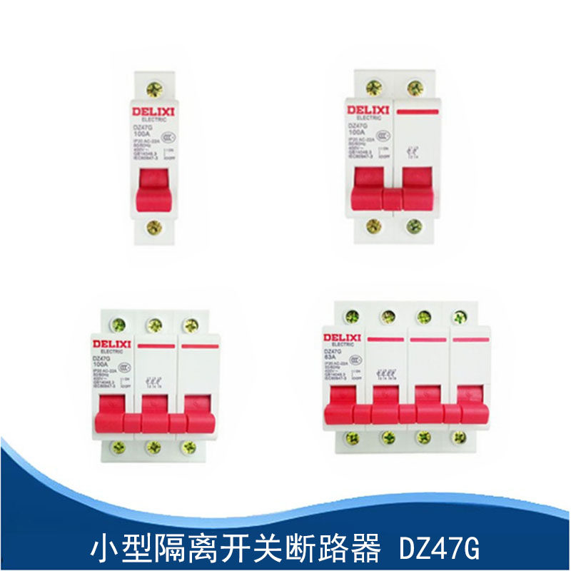 Delixi DZ47 type small isolation switch DZ47G 1P2P3P4P 32A 40A63A100A125A