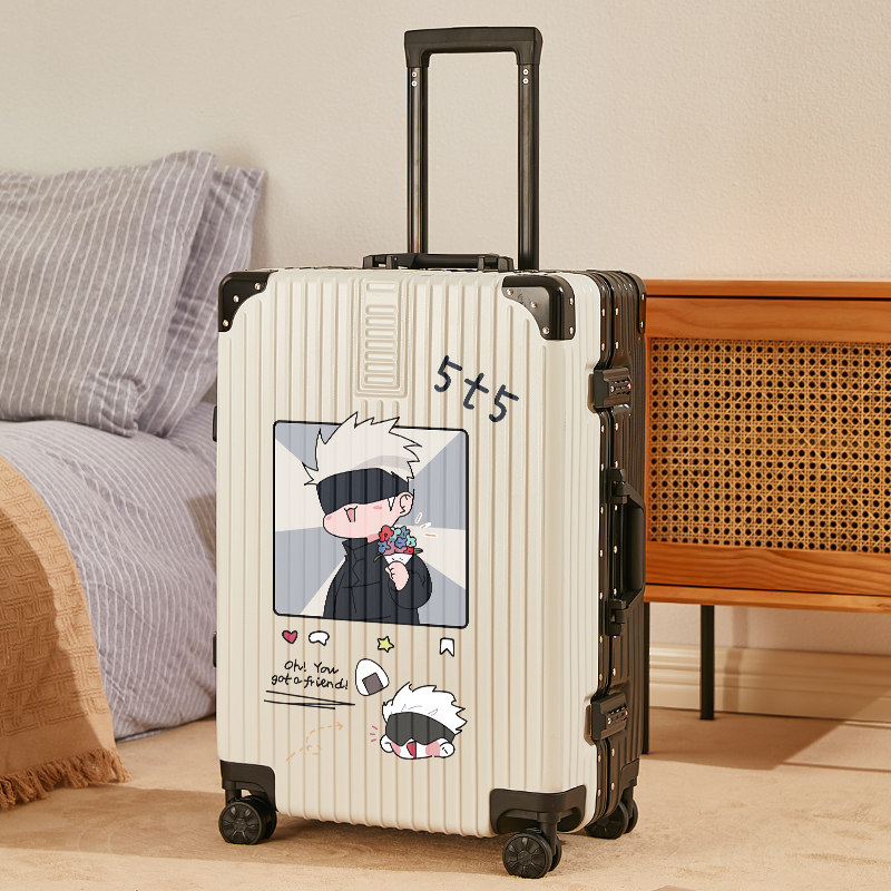 Xiaomi Youpin suitcase female new 20 inch anime spell back to battle travel boarding trolley case password leather case