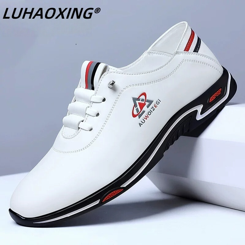 Men's Leather Shoes 2026 New Summer Style Genuine Leather Breathable Inner Height-Increasing Men's Shoes Soft Sole Lightweight Men's Sports Casual Shoes Men's Leather Shoes 2026 New Summer Style Genuine Leather Breathable Inner Height-Increasing Men's Shoes Soft Sole Lightweight Men's Sports Casual Shoes