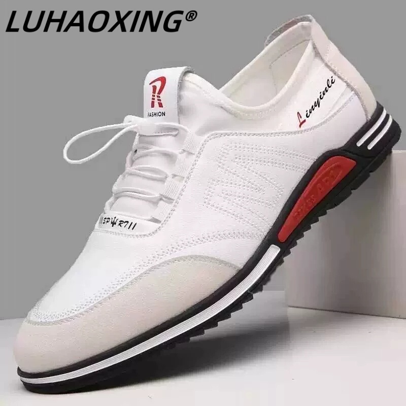 Men's Leather Shoes 2026 Summer New Style, Height-Increasing Men's Shoes, Genuine Leather Soft Sole Men's Casual Shoes, Breathable White Shoes for Men Men's Leather Shoes 2026 Summer New Style, Height-Increasing Men's Shoes, Genuine Leather Soft Sole Men's Casual Shoes, Breathable White Shoes for Men