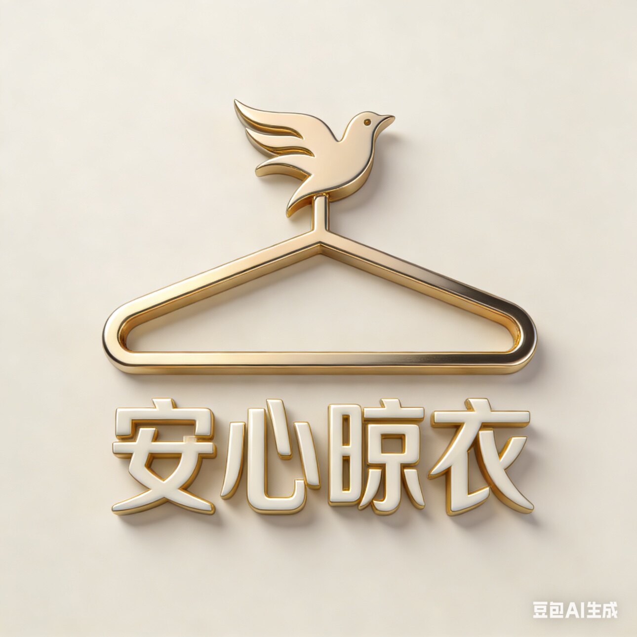 安心户外晾衣架的LOGO