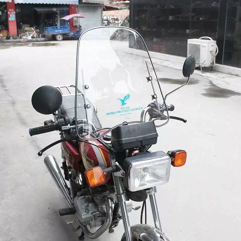 Quần áo nam 125 Haojue xe máy kính chắn gió kính chắn gió mưa trong suốt kính chắn gió phía trước kính chắn gió - Kính chắn gió trước xe gắn máy