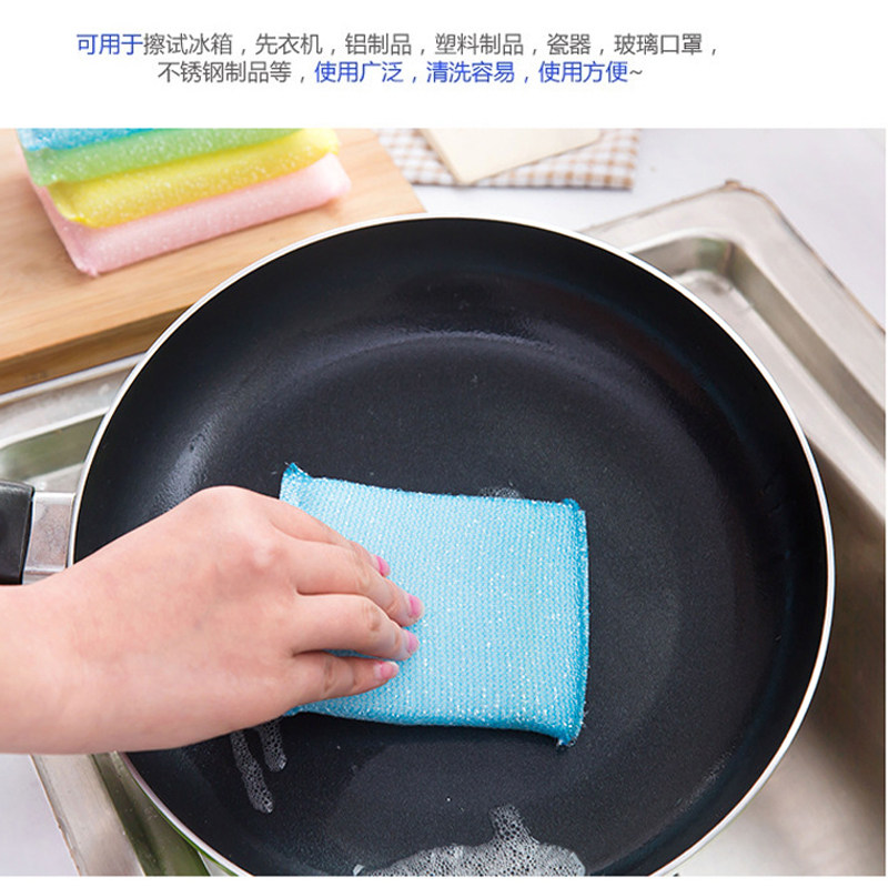 Home Kitchen Brush Pan Brush Bowls Dishcloth Cleaning Brush magic polished fabric sponge rub not stained with oil deity 4 pieces