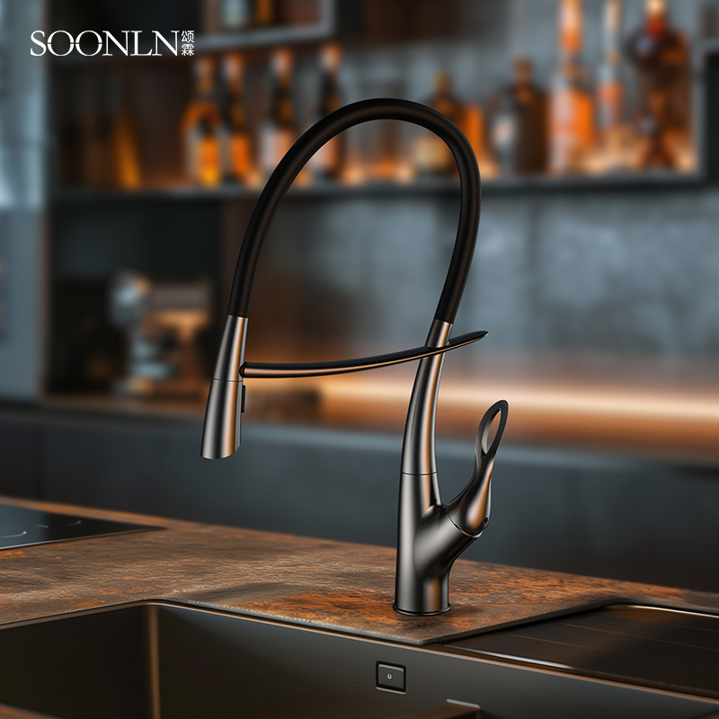 Songlin Kitchen Silicone Magnetic Faucet for Sink, Countertop Basin, Touch-Sensitive Kitchen and Bathroom Hot and Cold Water Faucet