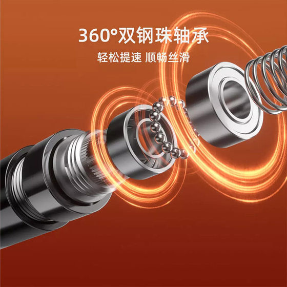 Feildon Adult Speed Jump Rope with Professional Bearings for Competitions, Suitable for High School Students, Double Jump, Ultra-Fast, Lightweight and Thin