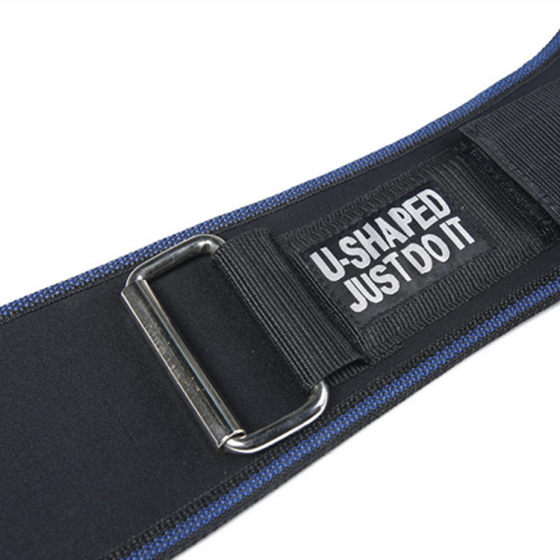 Fitness Waist Belt, Sports Belt for Squats, Weightlifting, and Bench Press, Waist Support with Velcro Fastening, Thickened for Protection
