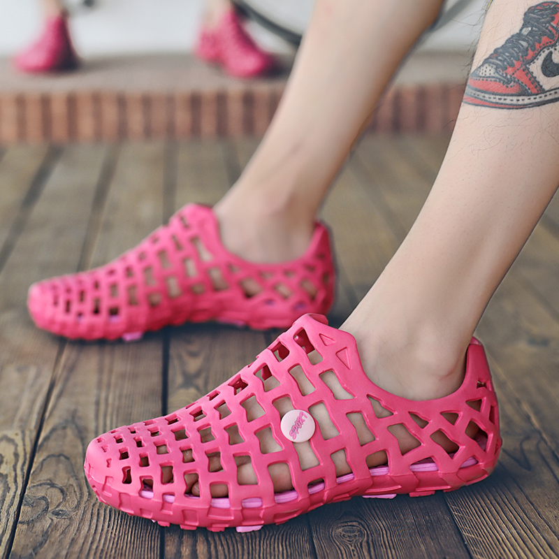 555 Rose & Standard SizeQuick drying Wading shoes male Upstream shoes light Men's and women's shoes ventilation non-slip outdoors Amphibious shoes Beach shoes male