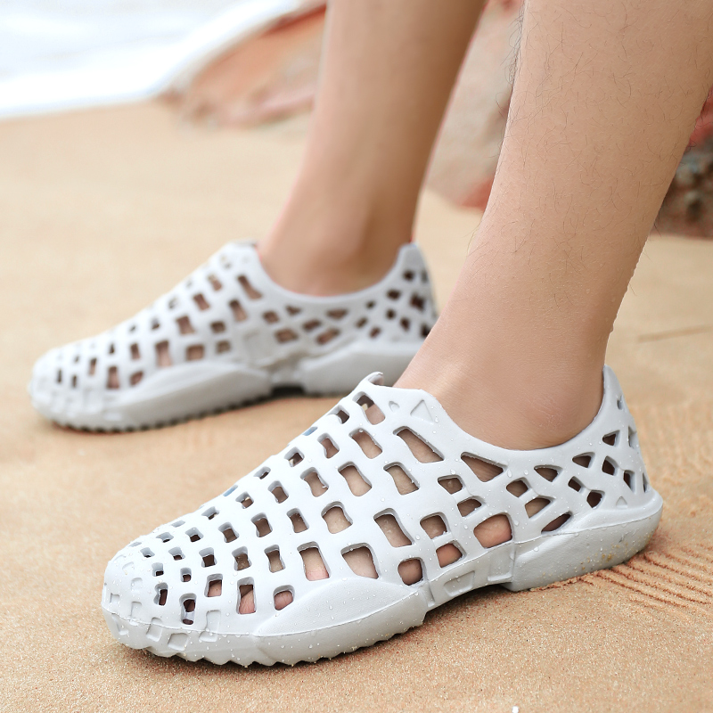 8033 Grey & Standard CodeQuick drying Wading shoes male Upstream shoes light Men's and women's shoes ventilation non-slip outdoors Amphibious shoes Beach shoes male