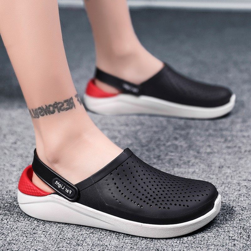 2022 new slippers men's trends Korean version outdoor wearing men's sandals slippers dual use personality beach shoe dongle shoes