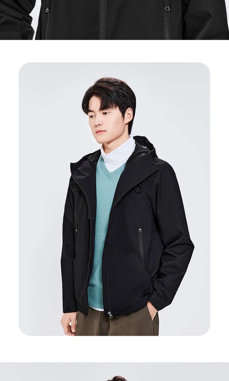 [Clearance] Giordano Jacket Men's Autumn and Winter Workwear Wind Slant Pocket Hooded Thin Jacket Men 01070720