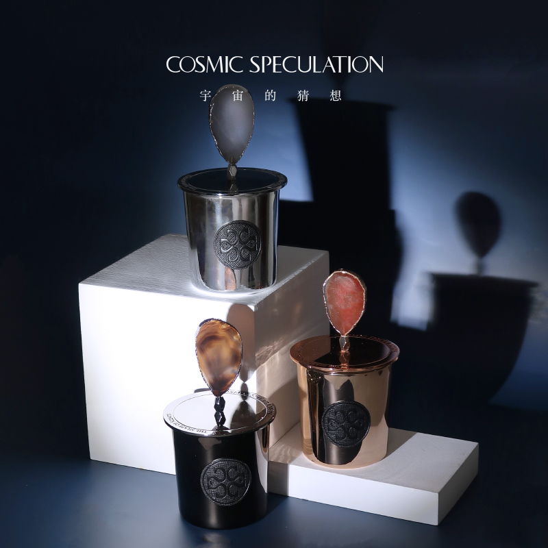 Cosmic Speculation Cosmic Speculation Infinite Stone series scented candles are available in three styles