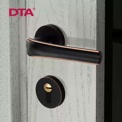 Mechanical door lock Nordic Golden Room household Universal Stainless Steel double tongue magnetic lock body light and silent luxury door lock