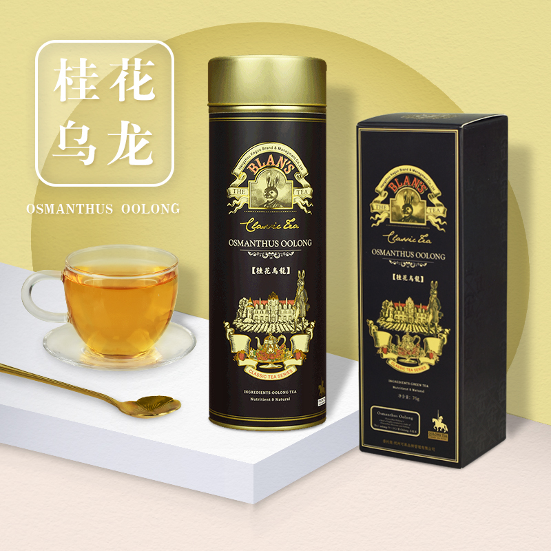 blanbunny Bran Rabbit's tea osmanthus flower oolong tea tea tea combination strong aroma type canned herbal tea