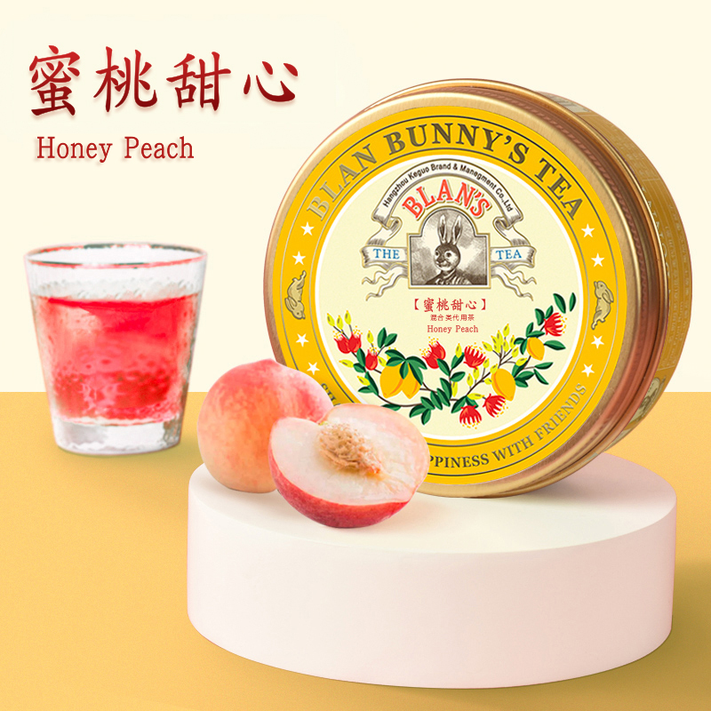 Bran rabbit blanbunny peach sweet girl tea dried flower and fruit tea net red drink combination type fruit tea