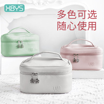 Cosmetic bag womens portable 2020 leather large capacity skin care products storage bag ins wind travel portable wash box