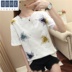 Ngắn tay. T-shirt nữ 2020 mùa hè mới váy Hàn Quốc phiên bản của thủy triều sinh viên thoải mái trên những bộ quần áo T-shirt nhấn áo đáy 