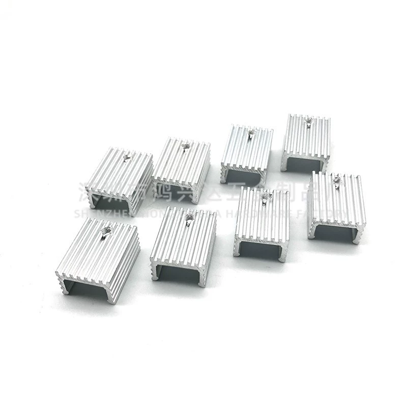Tản Nhiệt Điện Tử 20*15*10MM Hình Chữ U Tản Nhiệt To-220 Tản Nhiệt Nhôm Tản Nhiệt Có Lỗ