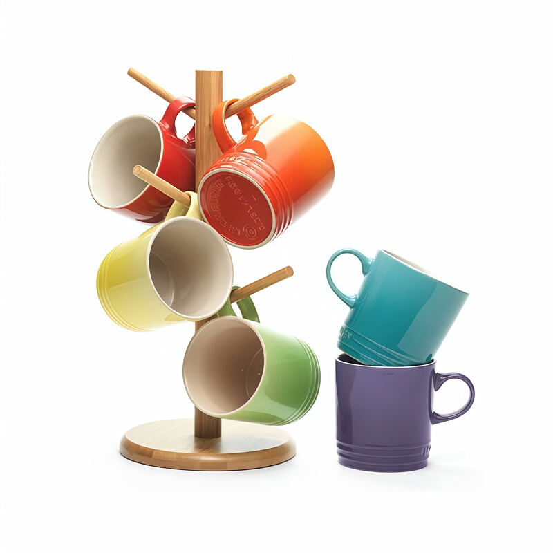 French Le Creuset Cool Rainbow Mug 6-Piece Gift Box Ice Cream Mug Milk Cup Water Cup