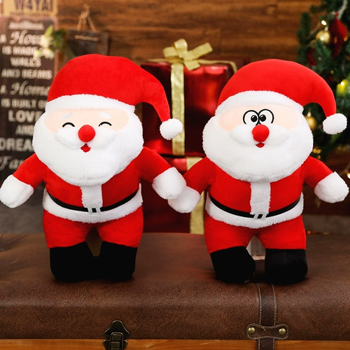 Красная плюшевая игрушка, рождественская тряпичная кукла, подарок на день рождения