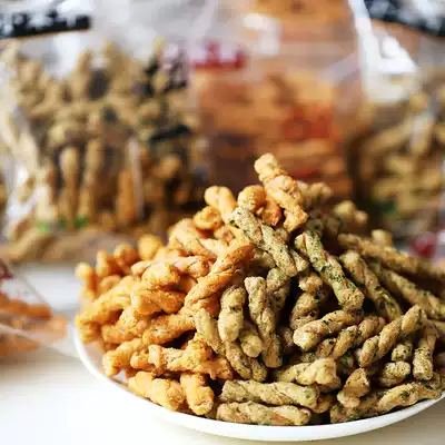 Little stupid cow twist a twist of seaweed flavor small twist handmade ginger spicy snack food puffed snacks office snack