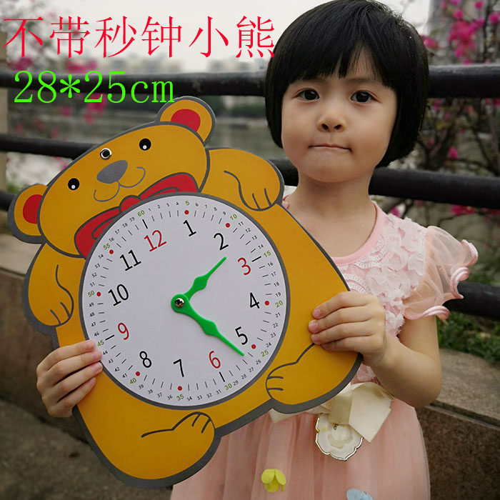 Second grade learning tool clock model recognition time children learn to recognize clocks and watch teaching aids toys with hours, minutes and seconds hands