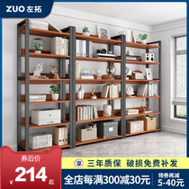 Bookshelves Landing Brief Steel Wood Multilayer Containing Shelf Storage Living-room Bookcase Shelf Iron Art Display Shelving Shelf