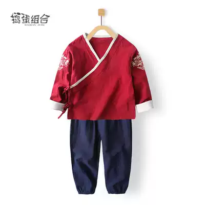 Children's Hanfu Baby year-old dress Little boy Spring and Autumn boys modified Chinese style Tang costume girls retro costume