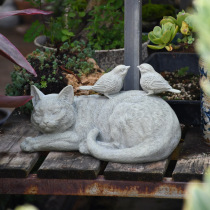 Resin crafts kitten ornaments Outdoor courtyard garden kindergarten art decorations creative cute animal ornaments