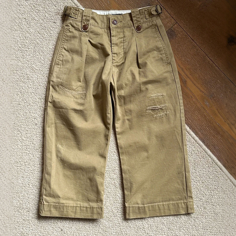 Boys' Pants Children's Summer Wear 2026 New Style Cool Ripped Thin Cargo Pants Baby Fashion Straight-Leg Trousers Trendy