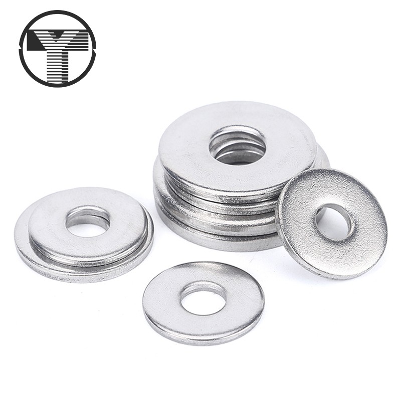 304 stainless steel ultra-thin flat gasket 2# gasket ultra-thick small edge flat washer Meson Huasi M3-M20 thick 0 5 0 8