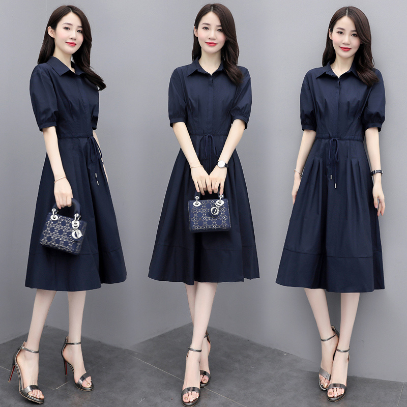 Maternity Summer Dress Short-Sleeved Loose Summer Clothes That Cover the Belly, High-End Commuter Skirt, Summer 2025 New Style