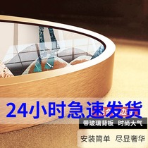 Round aluminum alloy material Diamond painting frame framed with plexiglass self-mounted wall cross stitch photo frame customization