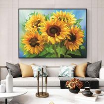 Diamond painting full of diamond thriving 2021 cross stitch small piece sunflower Sunflower diamond embroidery hand modern embroidery