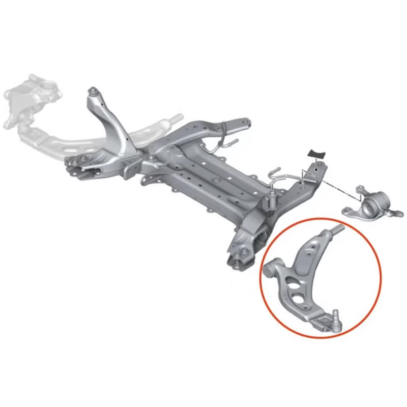 [Подходит для BMW 1 серия 2 серия X1 Mini F45 F49 F48 F55 передний нижний рычаг и треугольный рычаг]