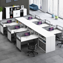 Staff office table and chair combination screen partition staff computer desk simple double financial office desk office