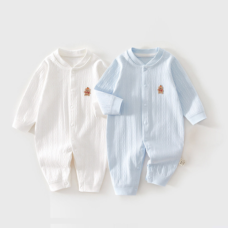 Cotton Baby Jumpsuit, Autumn Clothing for Newborns, Soft and Skin-Friendly Pajamas for Boys and Girls, All-Season Romper — 3