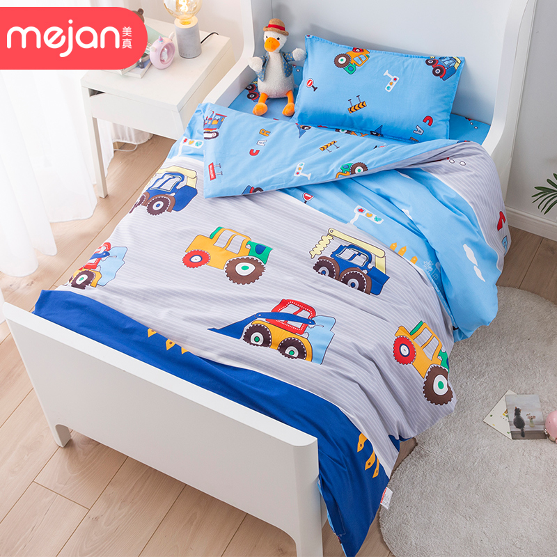 Kindergarten quilt three pieces of pure cotton children bedding baby to go to the garden nap containing the core six-piece baby cots